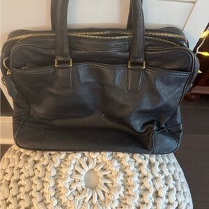 Coach Black Leather Briefcase